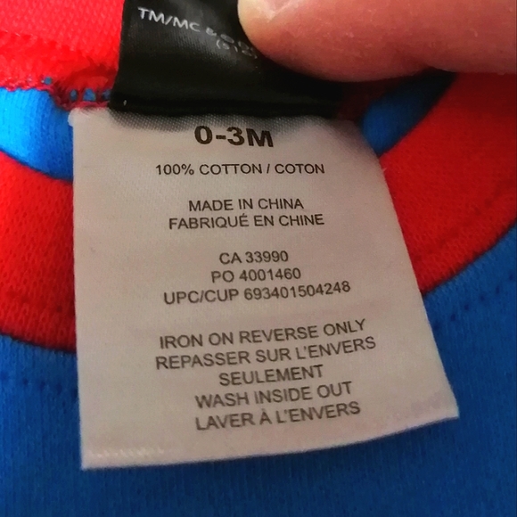 🔥SALE🔥 Superman DC Comics Baby 2 Pc Pajamas Pajama Set NWT Size 0-3M - Picture 7 of 8